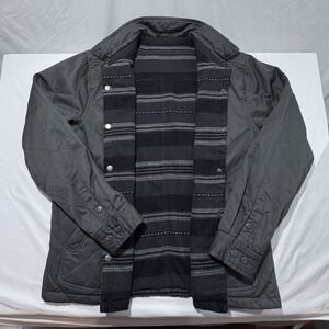 Brothers and Sons Ebbit Reversible Blanket Jacket Gray XXL Snap Placket & Cuffs
